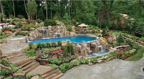 Pool Within Large Garden