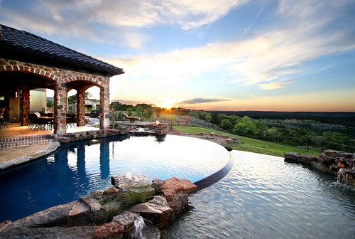 Tiered Contemporary Pool Design