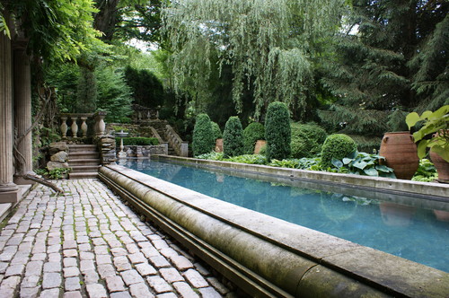 Traditonal Patio and Grotto Landscape