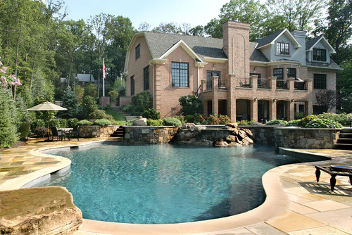 backyard patio and pool