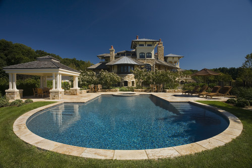 elegant mediterranean pool design